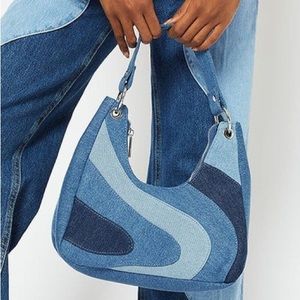 Skinnydip Denim Wave Shoulder Bag